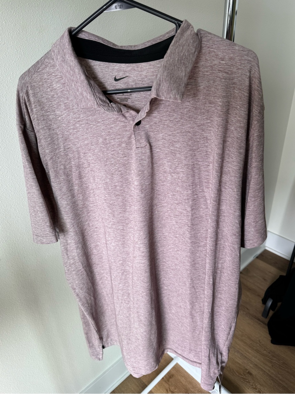 Nike Men's Dri-FIT Tour Heather Polo shirt size XL